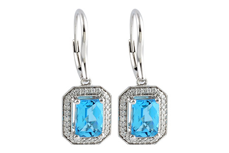 A224-48456: EARR 2.20 BLUE TOPAZ 2.36 TGW