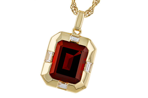 A311-76692: NECKLACE 3.65 GARNET 3.82 TGW (10x8MM GAR)