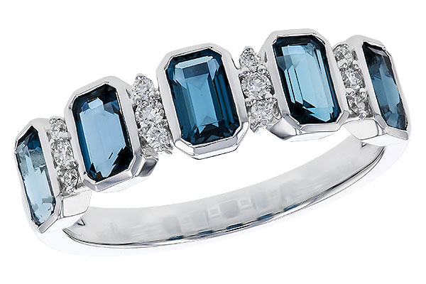 B311-75756: LDS RG 1.46 TW LONDON BLUE TOPAZ 1.58 TGW