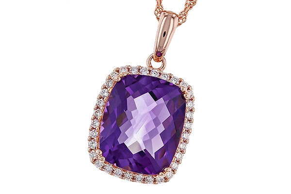 C311-75774: NECKLACE 4.57 AMETHYST 4.81 TGW (12x10MM CU)