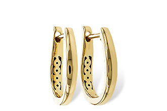 D311-78519: GOLD EARRINGS (15MM)