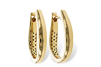 E311-78528: GOLD EARRINGS (17MM)