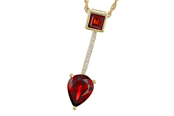 G311-74828: NECKLACE 2.15 GARNET 2.20 TGW