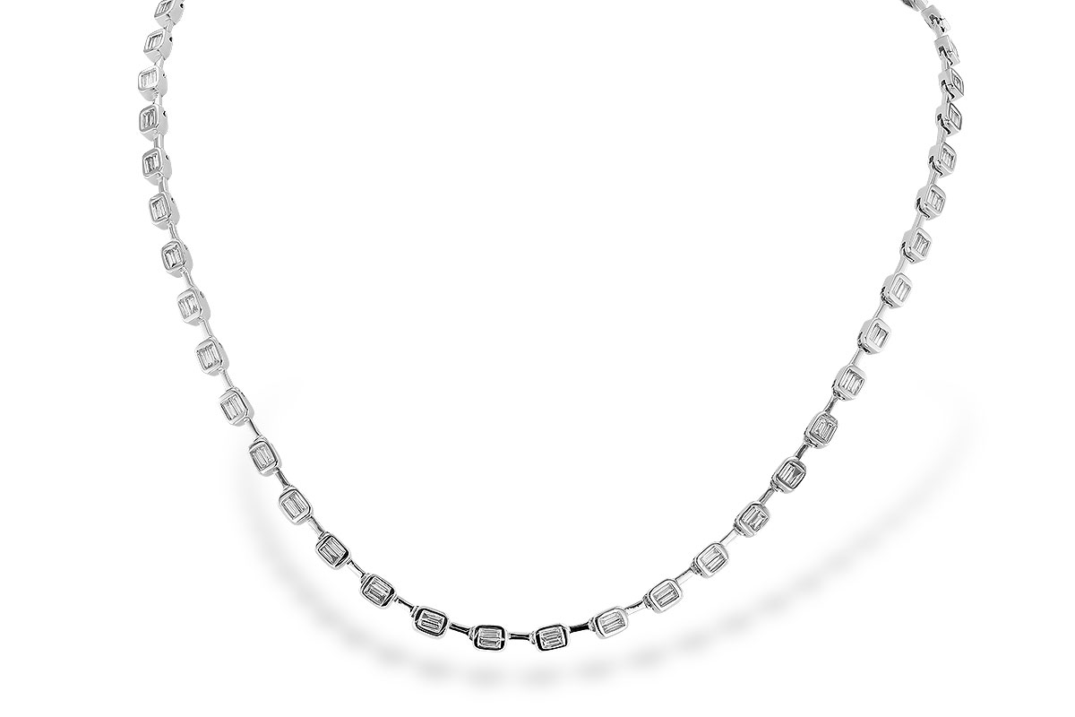 H310-86673: NECKLACE 2.05 TW BAGUETTES (17 INCHES)