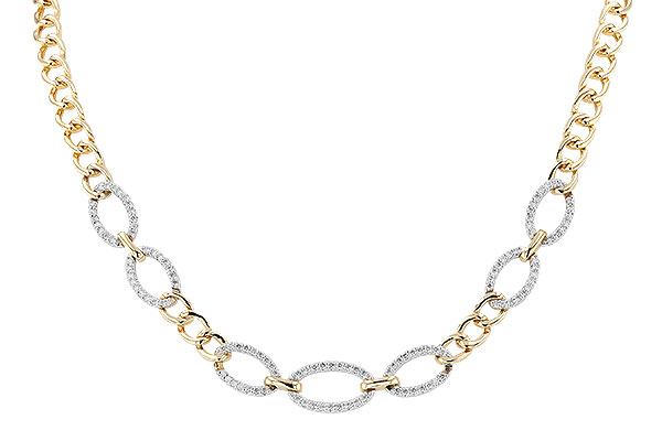 K310-83946: NECKLACE 1.12 TW (17")(INCLUDES BAR LINKS)