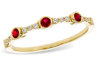 L311-75773: LDS WED RG .15 RUBY .24 TGW